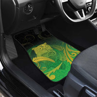 New Zealand Aotearoa Ruru Car Mats Maori Fern Art Green LT05 - Polynesian Pride