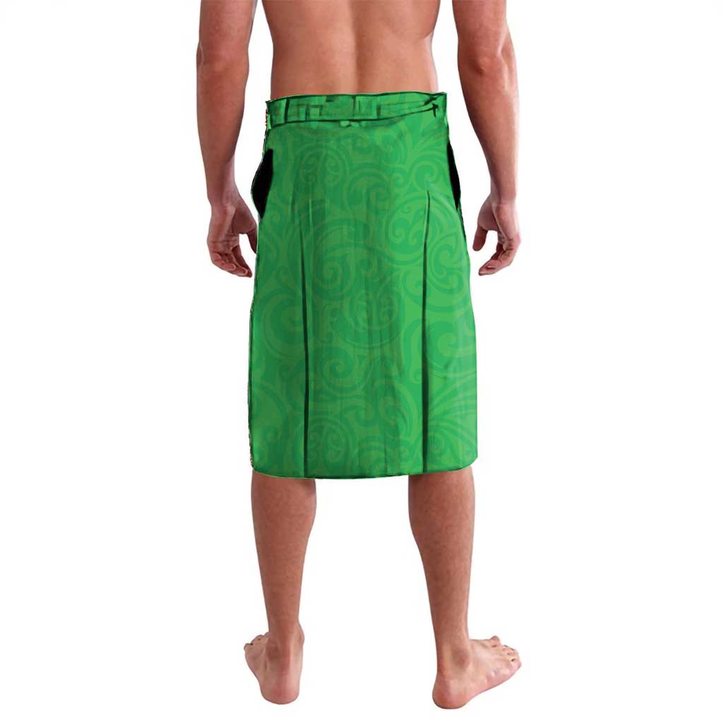 New Zealand Aotearoa Ruru Lavalava Maori Fern Art Green