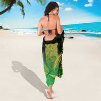 New Zealand Aotearoa Ruru Sarong Maori Fern Art Green LT05 - Polynesian Pride