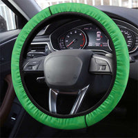 New Zealand Aotearoa Ruru Steering Wheel Cover Maori Fern Art Green LT05 - Polynesian Pride