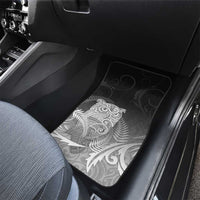 New Zealand Aotearoa Ruru Car Mats Maori Fern Art Black LT05 - Polynesian Pride