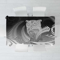 New Zealand Aotearoa Ruru Tablecloth Maori Fern Art Black LT05 Black - Polynesian Pride