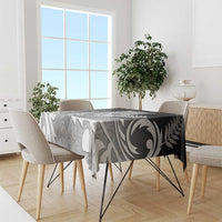 New Zealand Aotearoa Ruru Tablecloth Maori Fern Art Black LT05 - Polynesian Pride