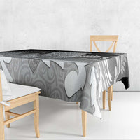 New Zealand Aotearoa Ruru Tablecloth Maori Fern Art Black LT05 - Polynesian Pride