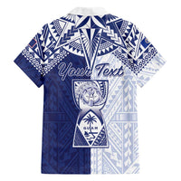 Personalised Northern Mariana Islands And Guam Family Matching Mermaid Dress and Hawaiian Shirt Latte Stone With Tribal Pattern LT05 - Polynesian Pride
