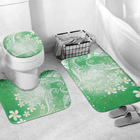 Polynesian Jellyfish Bathroom Set With Plumeria Green