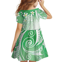 Polynesian Jellyfish Family Matching Tank Maxi Dress and Hawaiian Shirt With Plumeria Green LT05 - Polynesian Pride