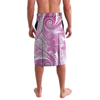 Polynesian Jellyfish Lavalava With Plumeria Pink
