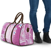 Polynesian Jellyfish Travel Bag With Plumeria Pink
