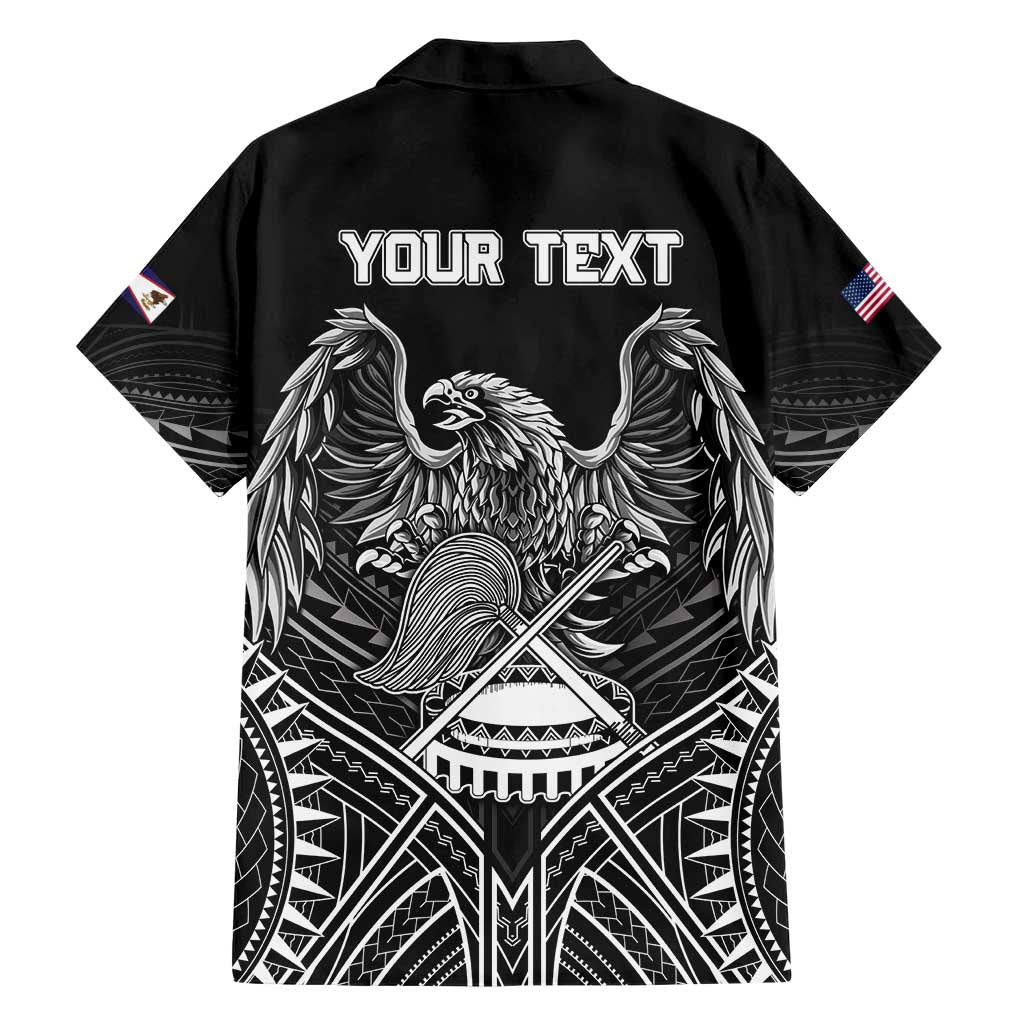 American Samoa Flag Day Hawaiian Shirt Bald Eagle With Polynesian Pattern