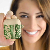 Hawaii Pua Kenikeni Lei AirPods Case With Lau Maia Green LT05 - Polynesian Pride