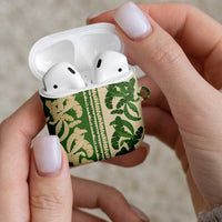 Hawaii Pua Kenikeni Lei AirPods Case With Lau Maia Green LT05 - Polynesian Pride