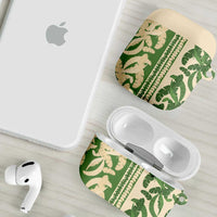 Hawaii Pua Kenikeni Lei AirPods Case With Lau Maia Green LT05 - Polynesian Pride
