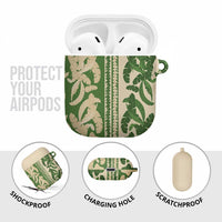 Hawaii Pua Kenikeni Lei AirPods Case With Lau Maia Green LT05 - Polynesian Pride