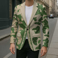 Hawaii Pua Kenikeni Lei Blazer With Lau Maia Green