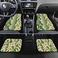 Hawaii Pua Kenikeni Lei Car Mats With Lau Maia Green