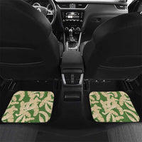 Hawaii Pua Kenikeni Lei Car Mats With Lau Maia Green