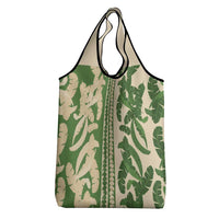 Hawaii Pua Kenikeni Lei Grocery Bag With Lau Maia Green