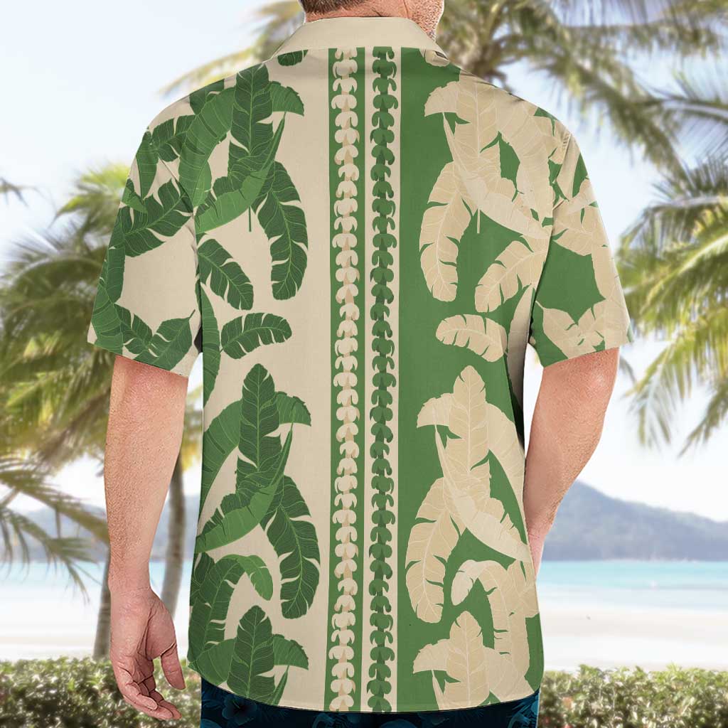 Hawaii Pua Kenikeni Lei Hawaiian Shirt With Lau Maia Green