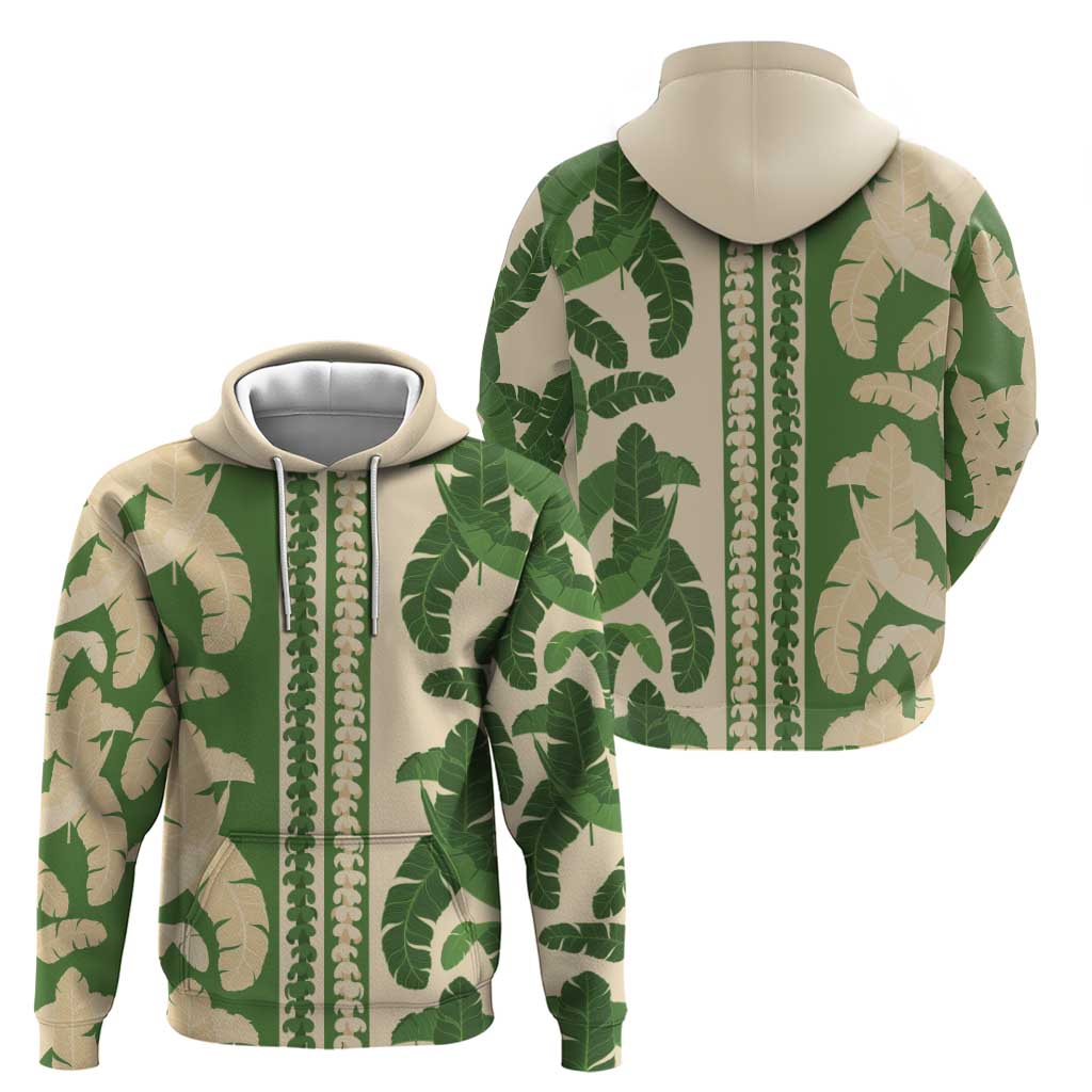 Hawaii Pua Kenikeni Lei Hoodie With Lau Maia Green