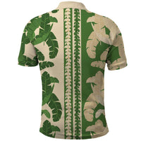 Hawaii Pua Kenikeni Lei Polo Shirt With Lau Maia Green