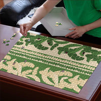 Hawaii Pua Kenikeni Lei Puzzle With Lau Maia Green