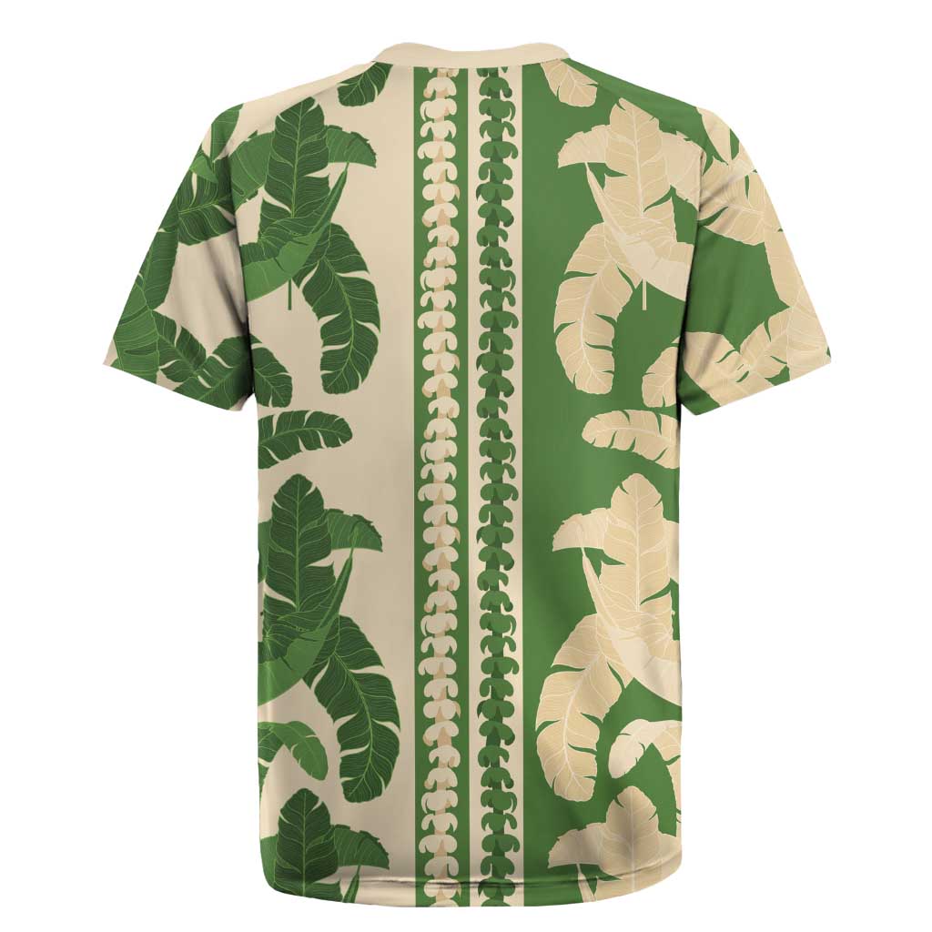 Hawaii Pua Kenikeni Lei Rugby Jersey With Lau Maia Green