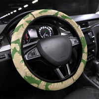 Hawaii Pua Kenikeni Lei Steering Wheel Cover With Lau Maia Green
