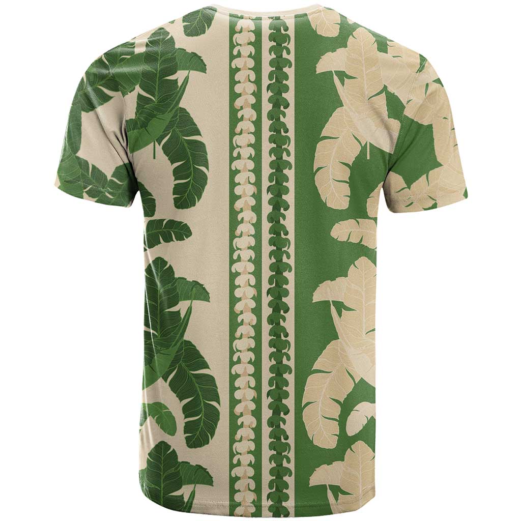 Hawaii Pua Kenikeni Lei T Shirt With Lau Maia Green