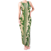 Hawaii Pua Kenikeni Lei Tank Maxi Dress With Lau Maia Green