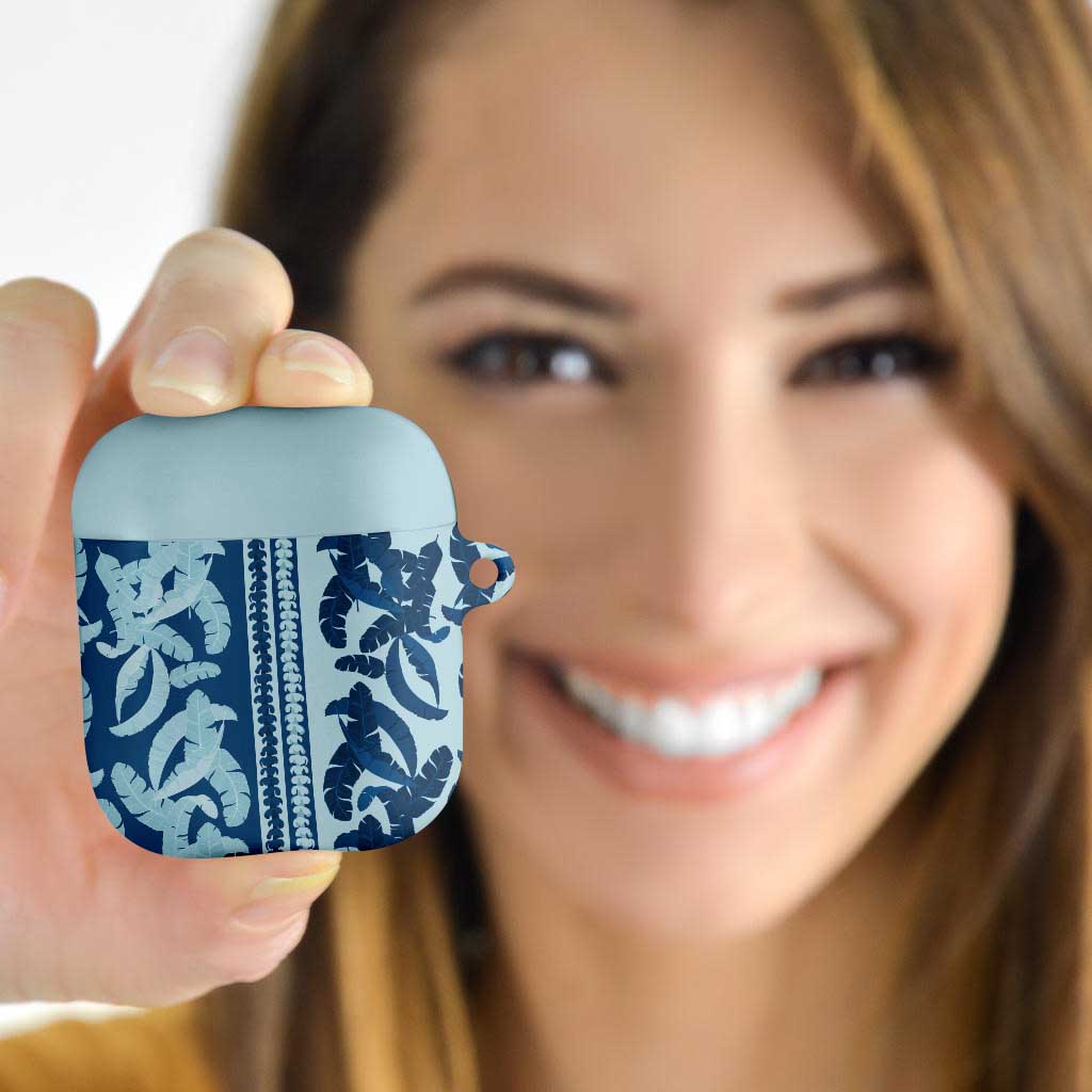 Hawaii Pua Kenikeni Lei AirPods Case With Lau Maia Royal Blue