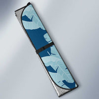 Hawaii Pua Kenikeni Lei Auto Sun Shade With Lau Maia Royal Blue