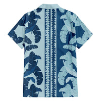 Hawaii Pua Kenikeni Lei Family Matching Mermaid Dress and Hawaiian Shirt With Lau Maia Royal Blue LT05 - Polynesian Pride
