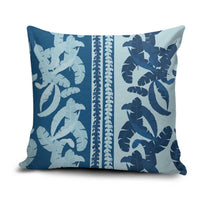 Hawaii Pua Kenikeni Lei Pillow Cover With Lau Maia Royal Blue