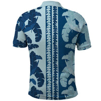 Hawaii Pua Kenikeni Lei Polo Shirt With Lau Maia Royal Blue