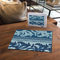 Hawaii Pua Kenikeni Lei Puzzle With Lau Maia Royal Blue