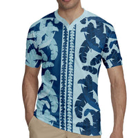 Hawaii Pua Kenikeni Lei Rugby Jersey With Lau Maia Royal Blue