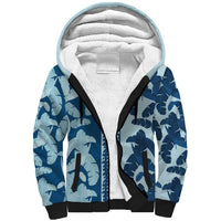 Hawaii Pua Kenikeni Lei Sherpa Hoodie With Lau Maia Royal Blue LT05 Unisex Blue - Polynesian Pride