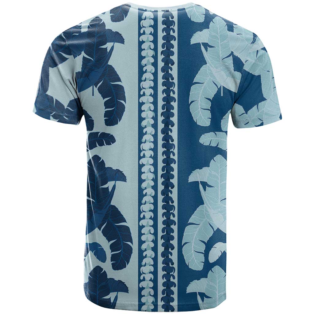 Hawaii Pua Kenikeni Lei T Shirt With Lau Maia Royal Blue
