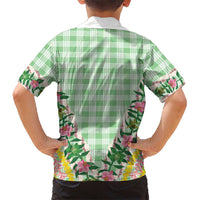 Hawaii Pikake Lokelani Plumeria Lei Hawaiian Shirt Green Palaka Motifs LT05 - Polynesian Pride