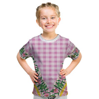 Hawaii Pikake Lokelani Plumeria Lei Kid T Shirt Pink Palaka Motifs
