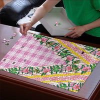 Hawaii Pikake Lokelani Plumeria Lei Puzzle Pink Palaka Motifs LT05 - Polynesian Pride