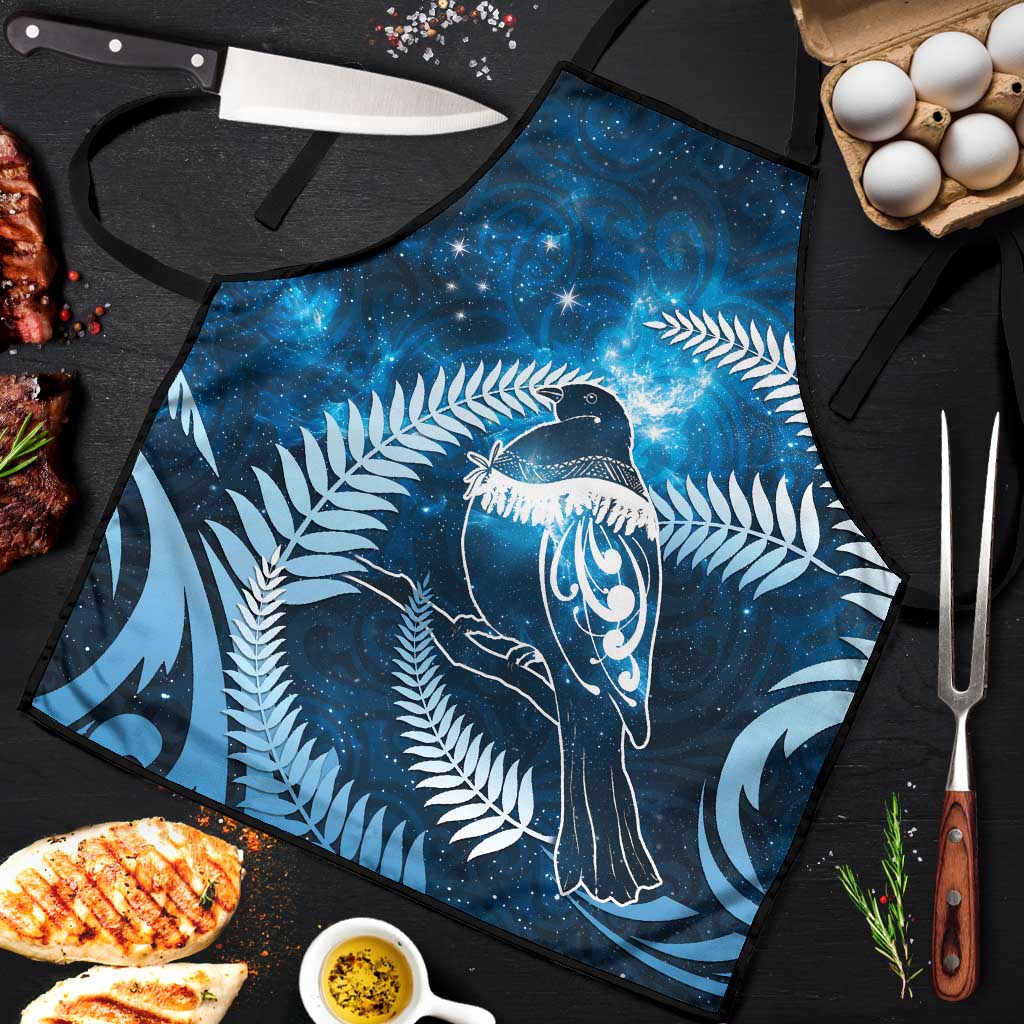 New Zealand Matariki Apron Pigeon Kereru Maori Fern Art LT05 Blue - Polynesian Pride