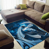 New Zealand Matariki Area Rug Pigeon Kereru Maori Fern Art LT05 - Polynesian Pride