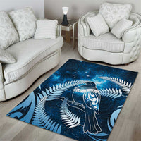 New Zealand Matariki Area Rug Pigeon Kereru Maori Fern Art LT05 - Polynesian Pride