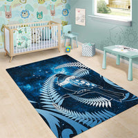 New Zealand Matariki Area Rug Pigeon Kereru Maori Fern Art LT05 - Polynesian Pride