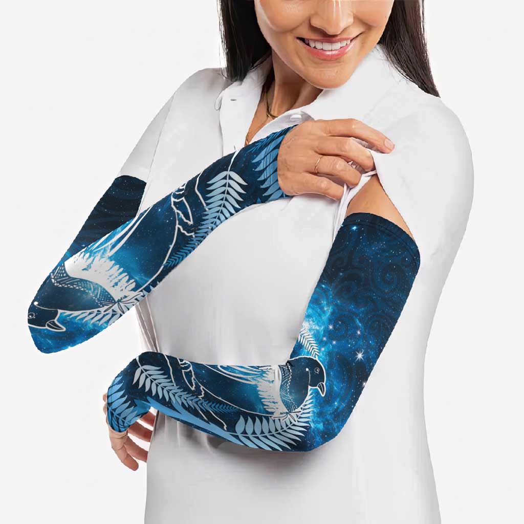 New Zealand Matariki Arm Sleeves Pigeon Kereru Maori Fern Art LT05 - Polynesian Pride