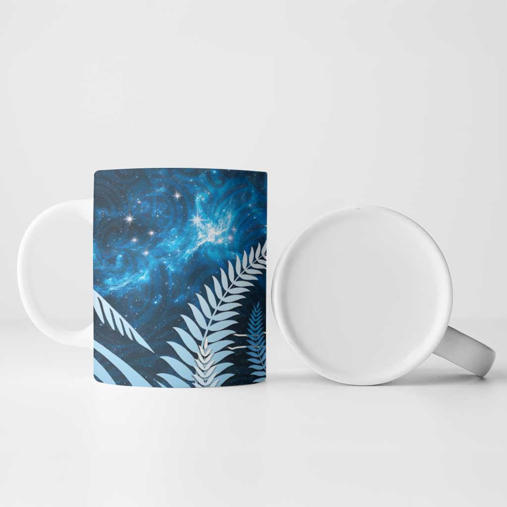 New Zealand Matariki Ceramic Mug Pigeon Kereru Maori Fern Art LT05 - Polynesian Pride