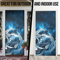 New Zealand Matariki Door Cover Pigeon Kereru Maori Fern Art LT05 - Polynesian Pride