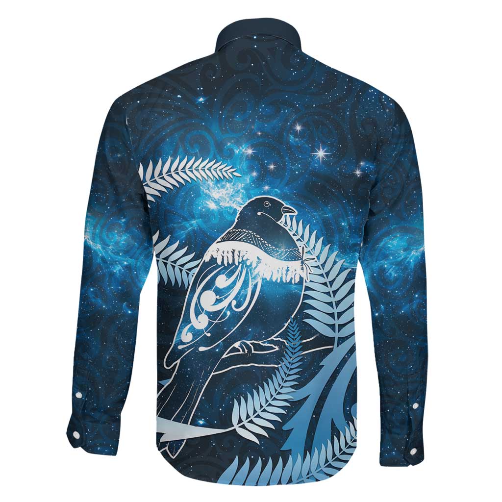 New Zealand Matariki Family Matching Puletasi and Hawaiian Shirt Pigeon Kereru Maori Fern Art LT05 - Polynesian Pride